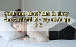 Cách nào 11bet khi di chuyển Android 15   cập nhật quý 3