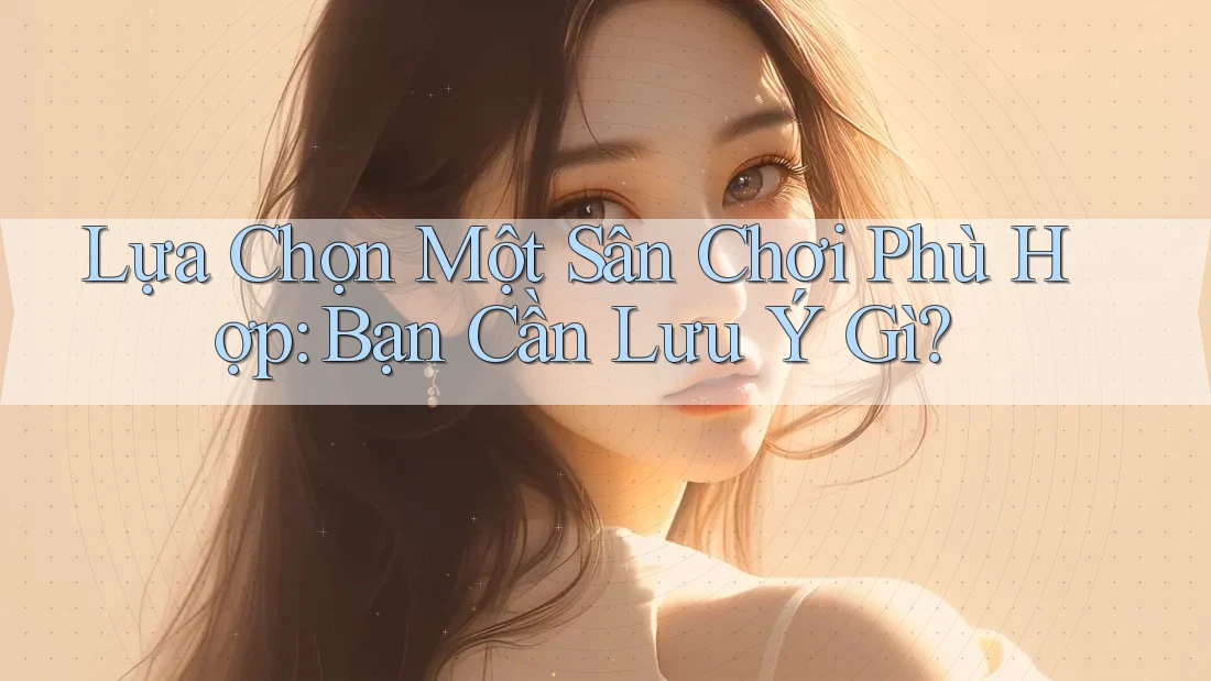 Lựa Chọn Một Sân Chơi Phù Hợp: Bạn Cần Lưu Ý Gì? Lựa Chọn Một Sân Chơi Phù Hợp: Bạn Cần Lưu Ý Gì?