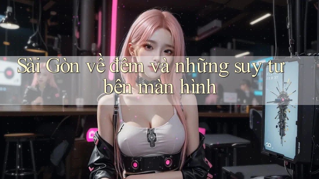 Sài Gòn về đêm và những suy tư bên màn hình Sài Gòn về đêm và những suy tư bên màn hình