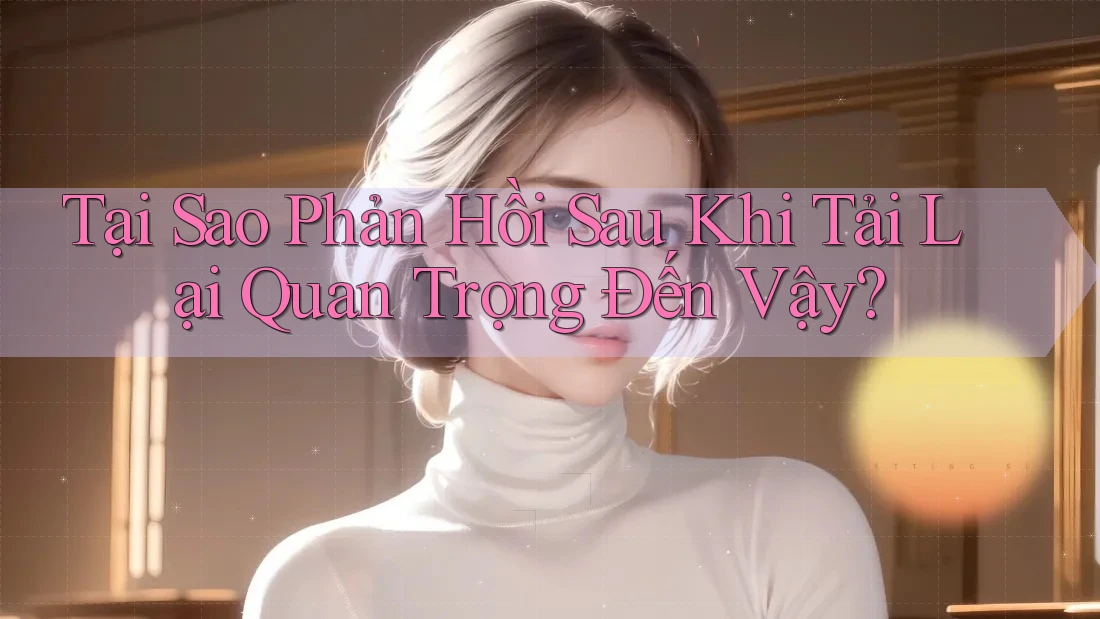 Tại Sao Phản Hồi Sau Khi Tải Lại Quan Trọng Đến Vậy? Tại Sao Phản Hồi Sau Khi Tải Lại Quan Trọng Đến Vậy?