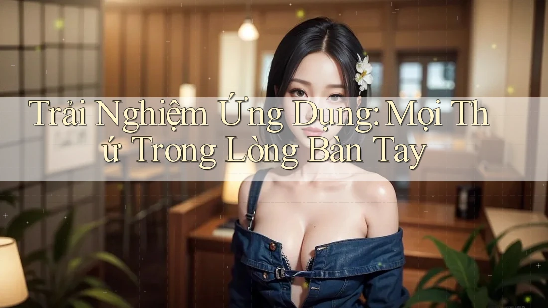 Trải Nghiệm Ứng Dụng: Mọi Thứ Trong Lòng Bàn Tay Trải Nghiệm Ứng Dụng: Mọi Thứ Trong Lòng Bàn Tay