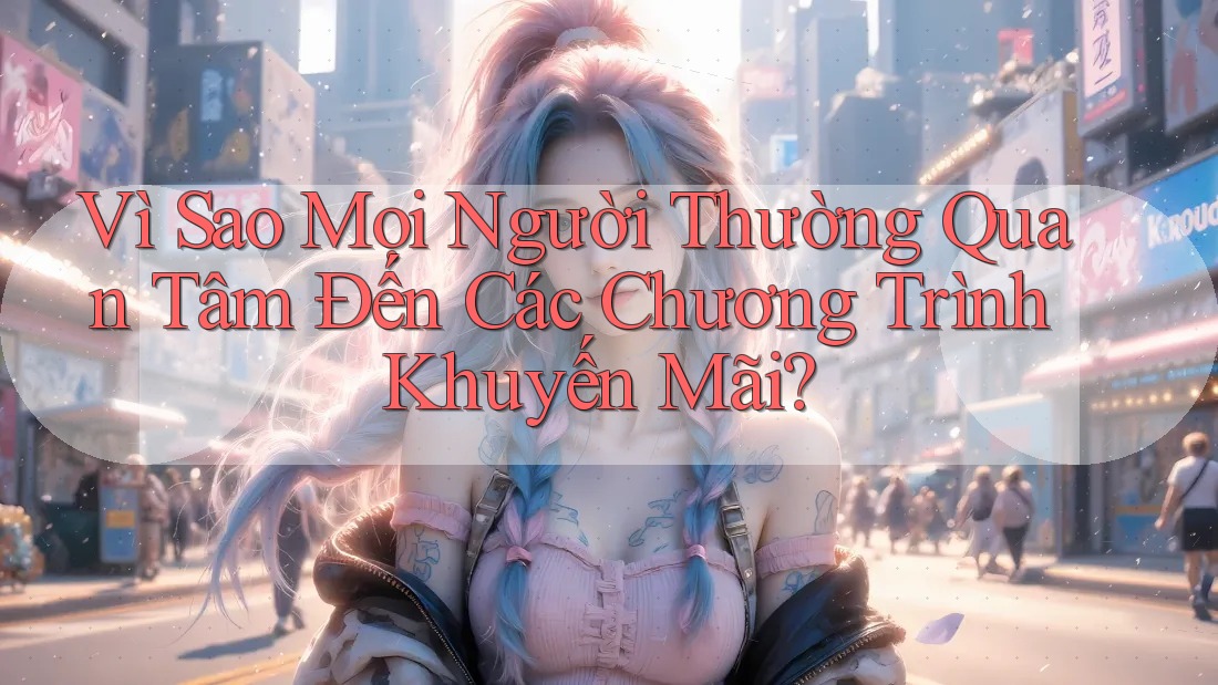 Vì Sao Mọi Người Thường Quan Tâm Đến Các Chương Trình Khuyến Mãi? Vì Sao Mọi Người Thường Quan Tâm Đến Các Chương Trình Khuyến Mãi?